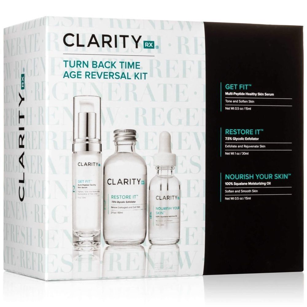 NIB ClarityRx Turn Back Time Age Reversal Kit